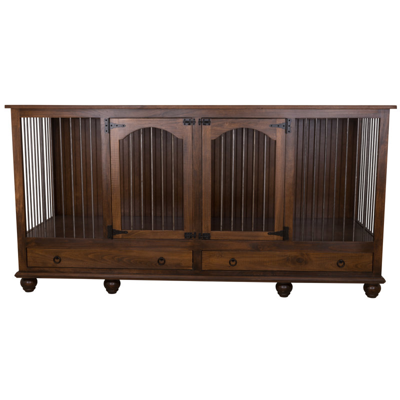 Tucker Murphy™ Pet Stelly Medium Double Wide Credenza Pet Crate Wayfair